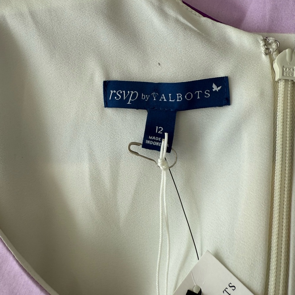 NWT Talbots RSVP Striped sleeveless Dress in White, Blue, Purple, Mint - Picture 7 of 13